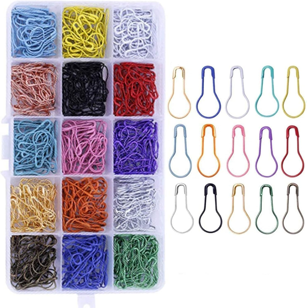 750 Pieces Safety Bulb Pins, Crochet Stitch Markers, Safety Metal Pins
