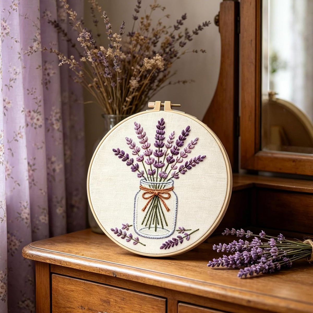 FREEBLOSS 4 Sets Embroidery Kit for Beginners Needlepoint Embroidery