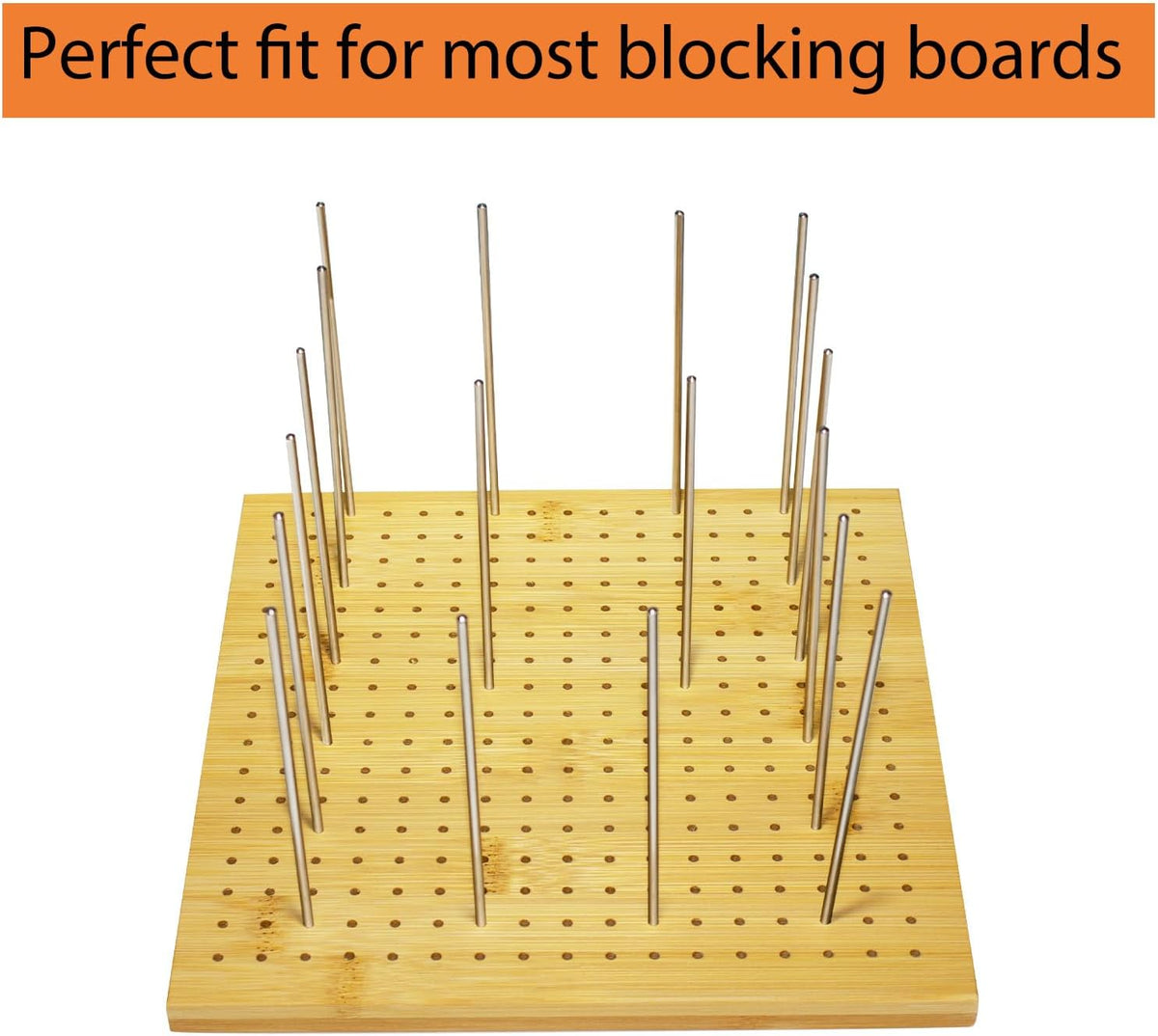 30 Pcs 3mm X130mm Stainless Steel Rod Pins for Wooden Crochet Blocking