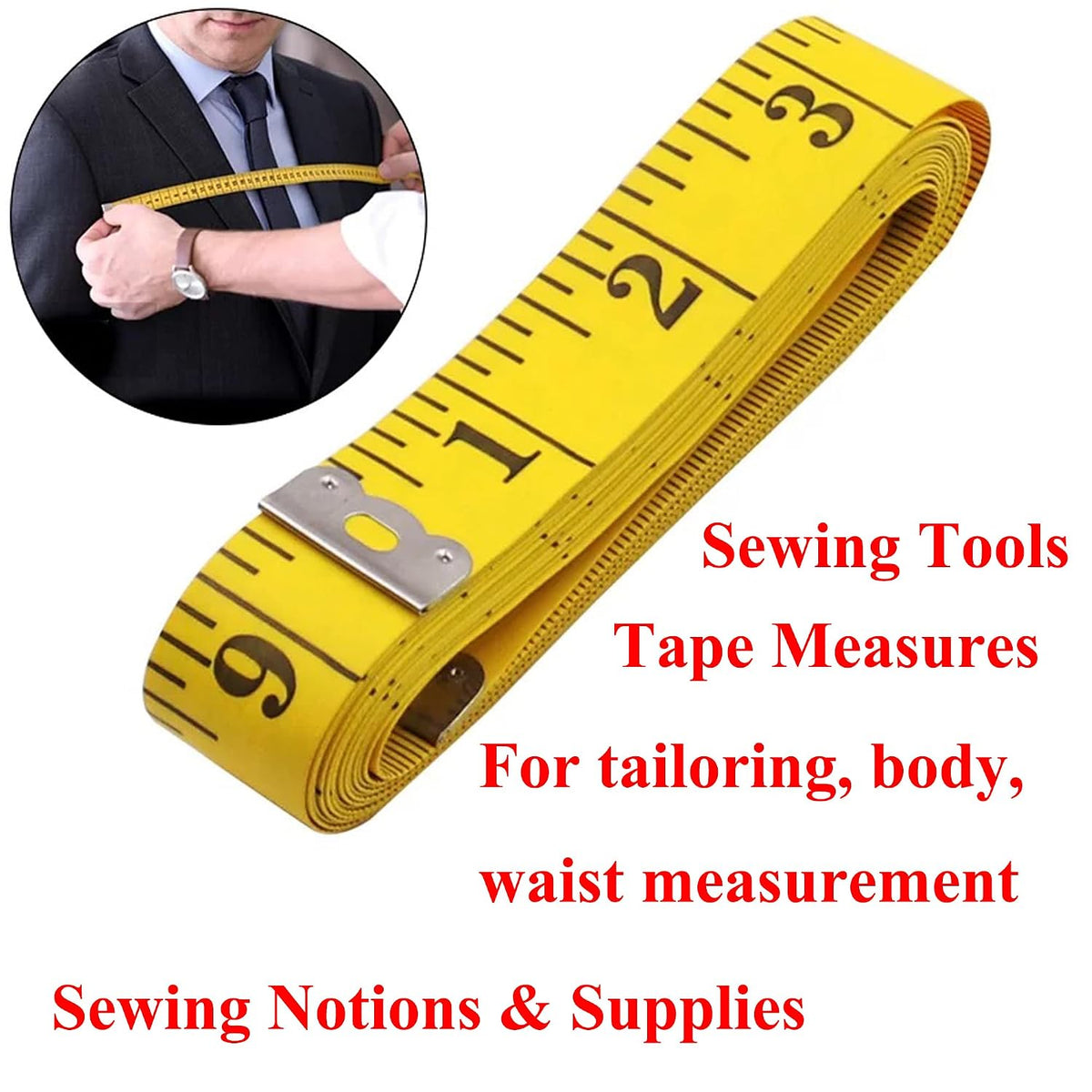 Soft Tape Measure Double Scale Measuring Tape Body Sewing Flexible