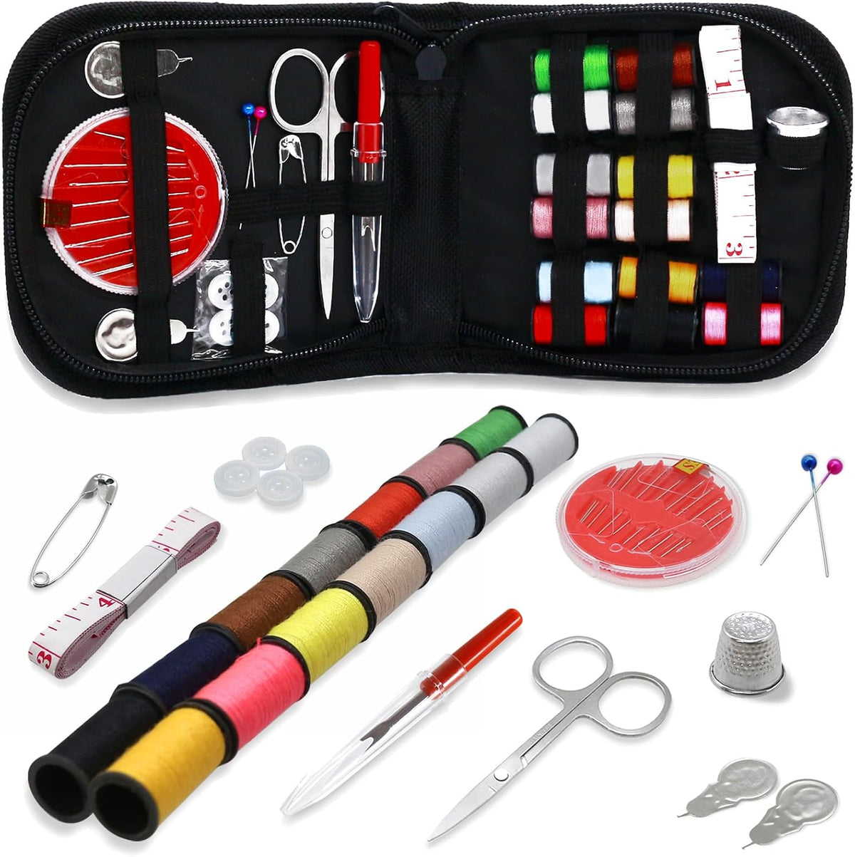 Fbshicung 28Pcs Sewing Kits Portable & Mini Sewing Supplies