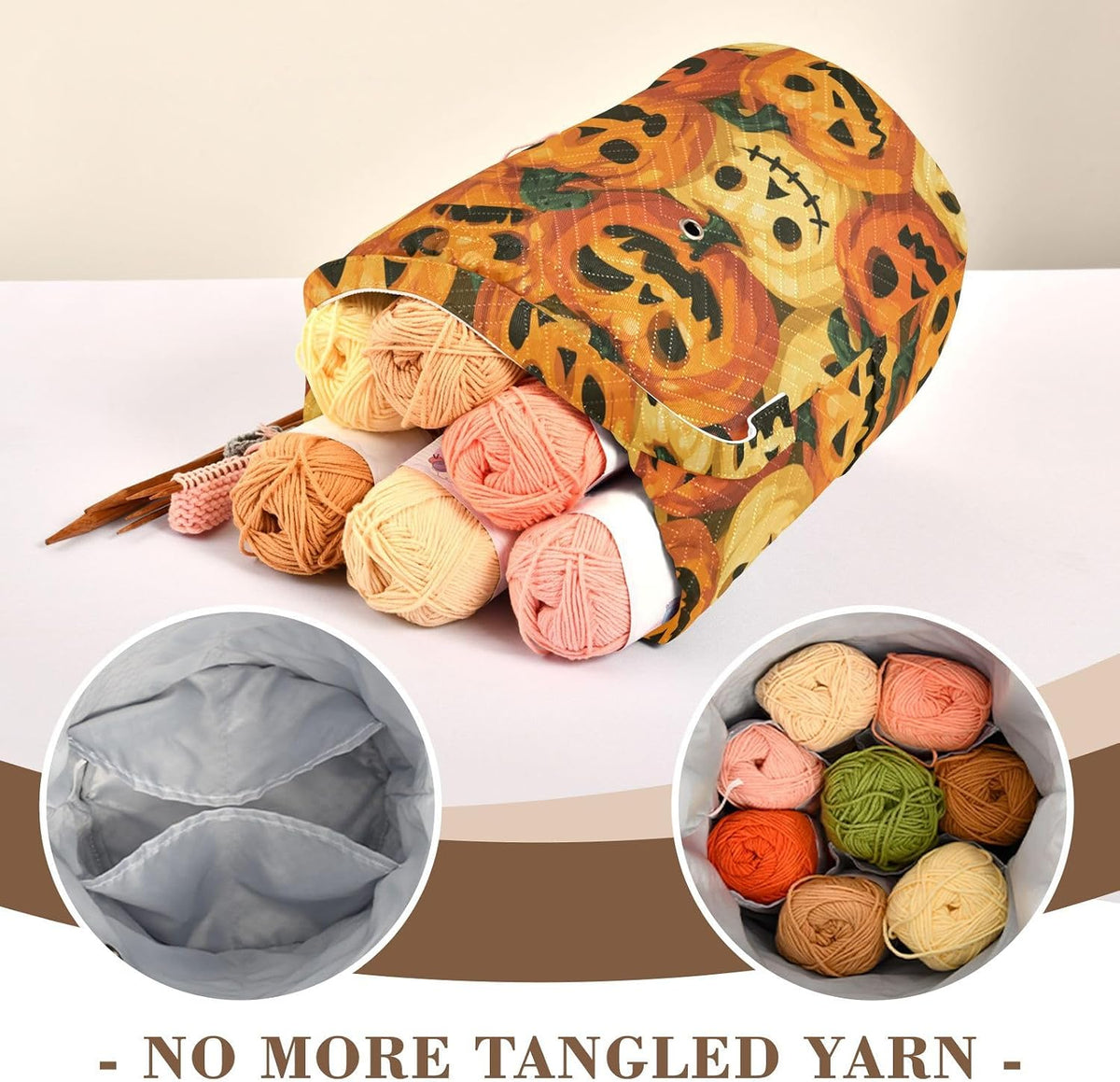 Crochet Bag Organizer Yarn Storage Knitting Bags and Totes
