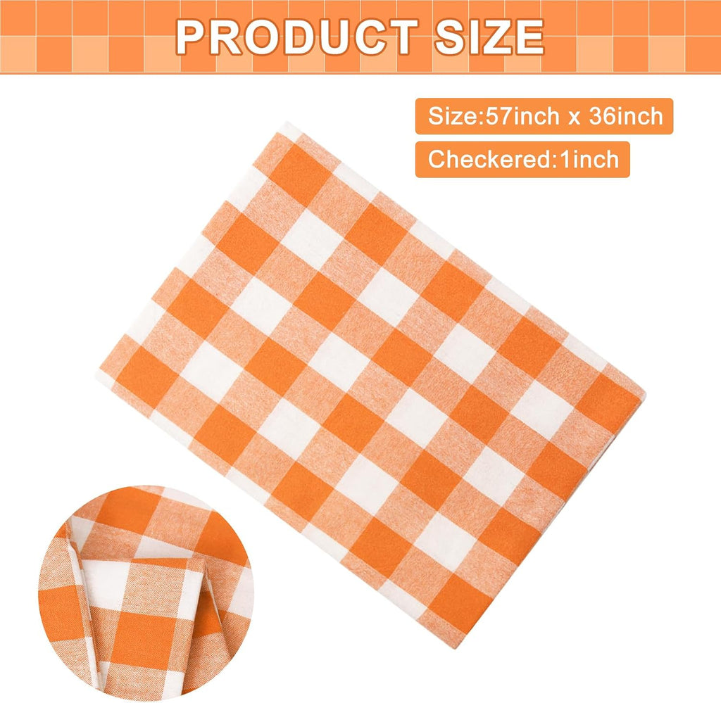 57” Width Checkered Gingham Fabric By The Yard, Plaid Fabric, for