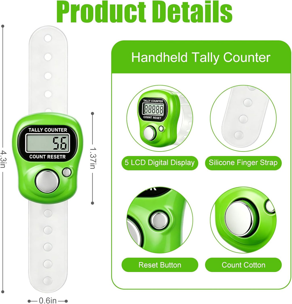 30 Pack Electronic Finger Counter Bulk,5 Digit LCD Electronic Digital