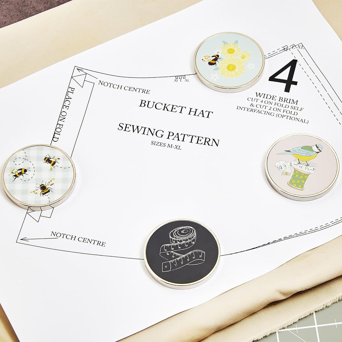 Sew Easy Pattern Fabric Weights - for Sewing, Crafts, Pattern Cutting