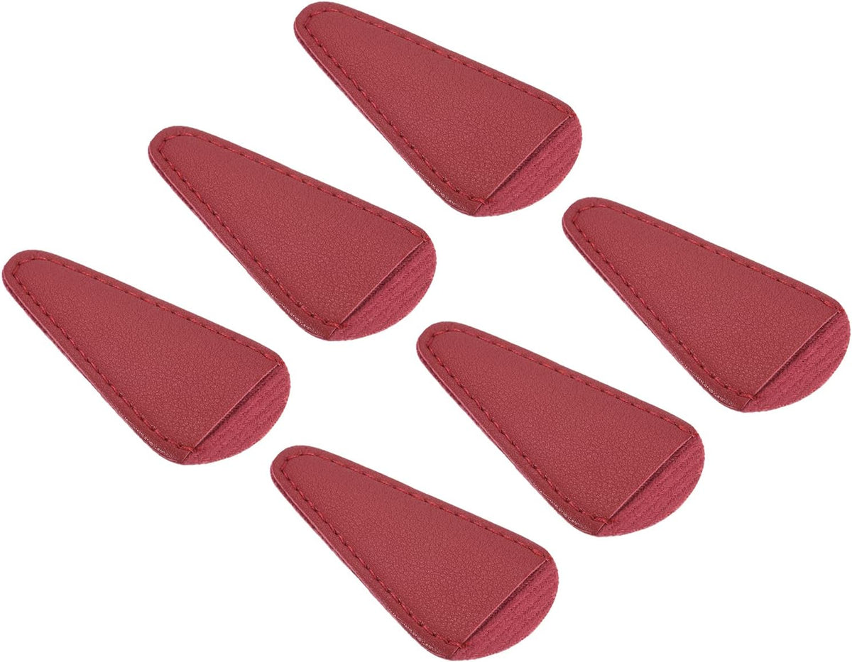 PATIKIL 2.9"x1.5" PU Leather Scissors Sheath 6 Pack Protector Dark Red