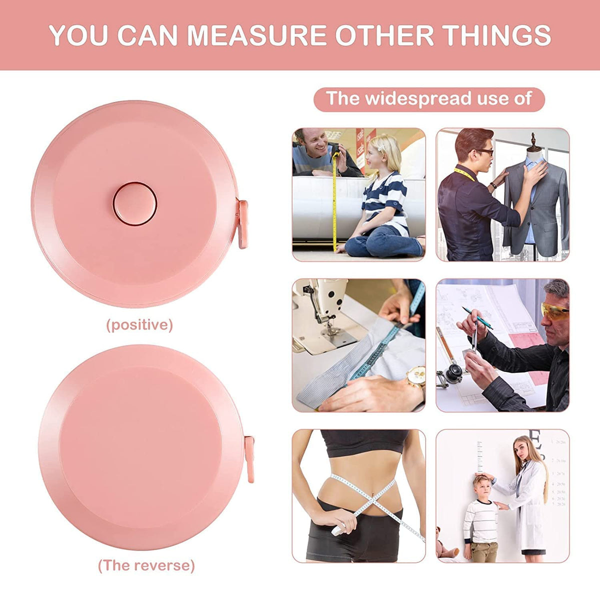 12 | 24 | 36 | 120 Pack Tape Measure,12 Colors Soft Retractable