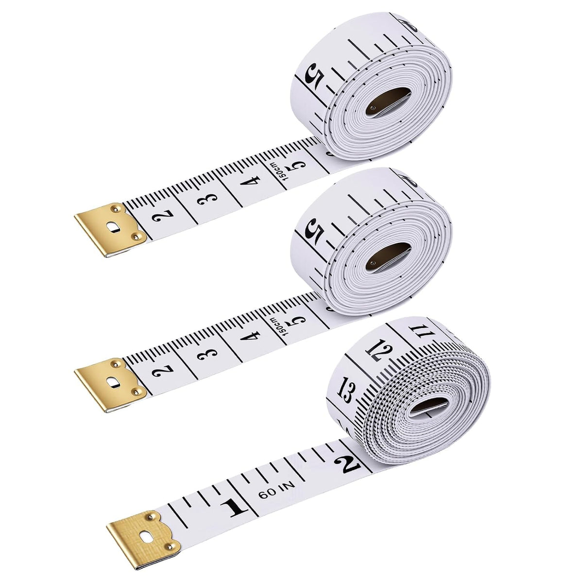 3 Pack Flexible Tape Measure,Soft Measuring Tape for Body Measurement
