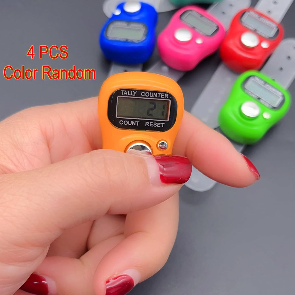 JZK 4X LCD display digital finger tally counter clicker, electronic