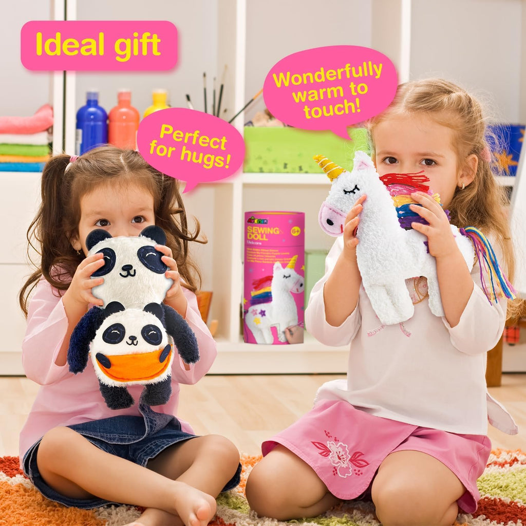 Avenir My First Sewing Kit for Kids 6-8, Unicorn Stuffed Animal Craft