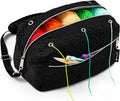 Crochet Bag Organizer with Compartments for Yarn and Knitting Projects