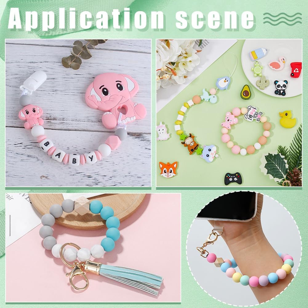 WADORN 24Pcs 9 Styles Silicone Knitting Needle Stoppers, Cute Shape