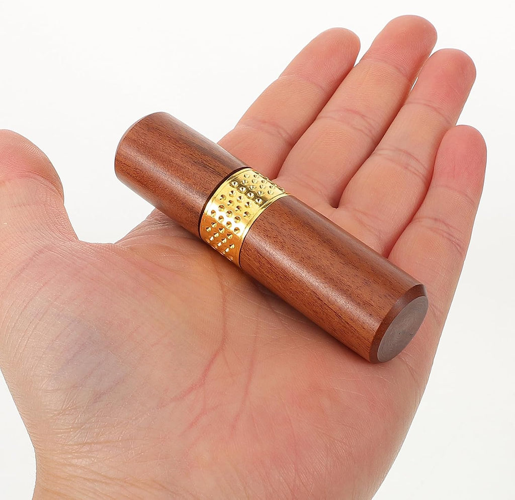Wooden Sewing Needle Case for Knitting Lovers Xmas Portable Tube