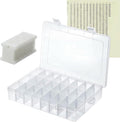 Embroidery Floss Cross Stitch Organizer Box Set 50 Pcs White Plastic
