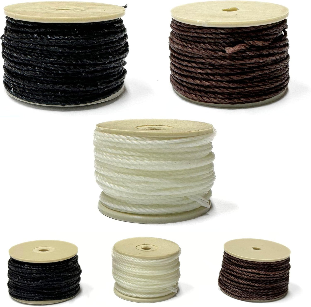 Waxed Thread 12.5 - Leather Sewing Awl Replacement Thread Spools Yards