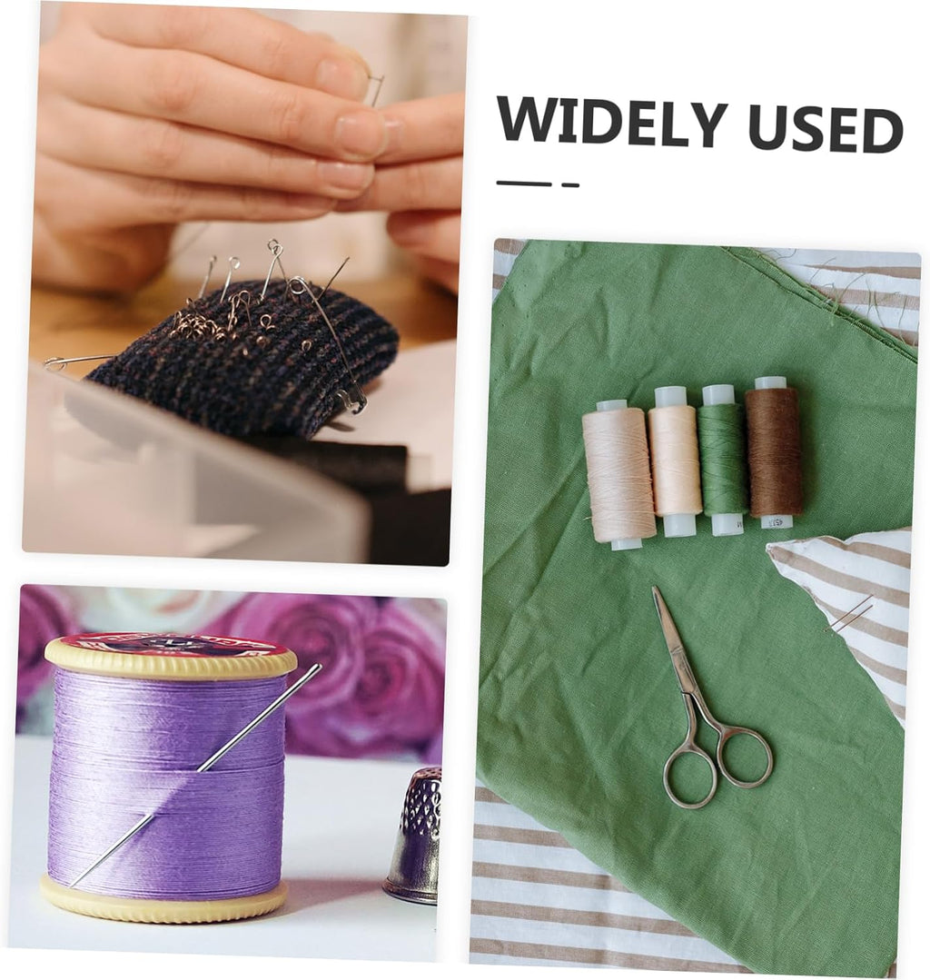 Wooden Sewing Needle Holder Case, Portable Multi Function Tube