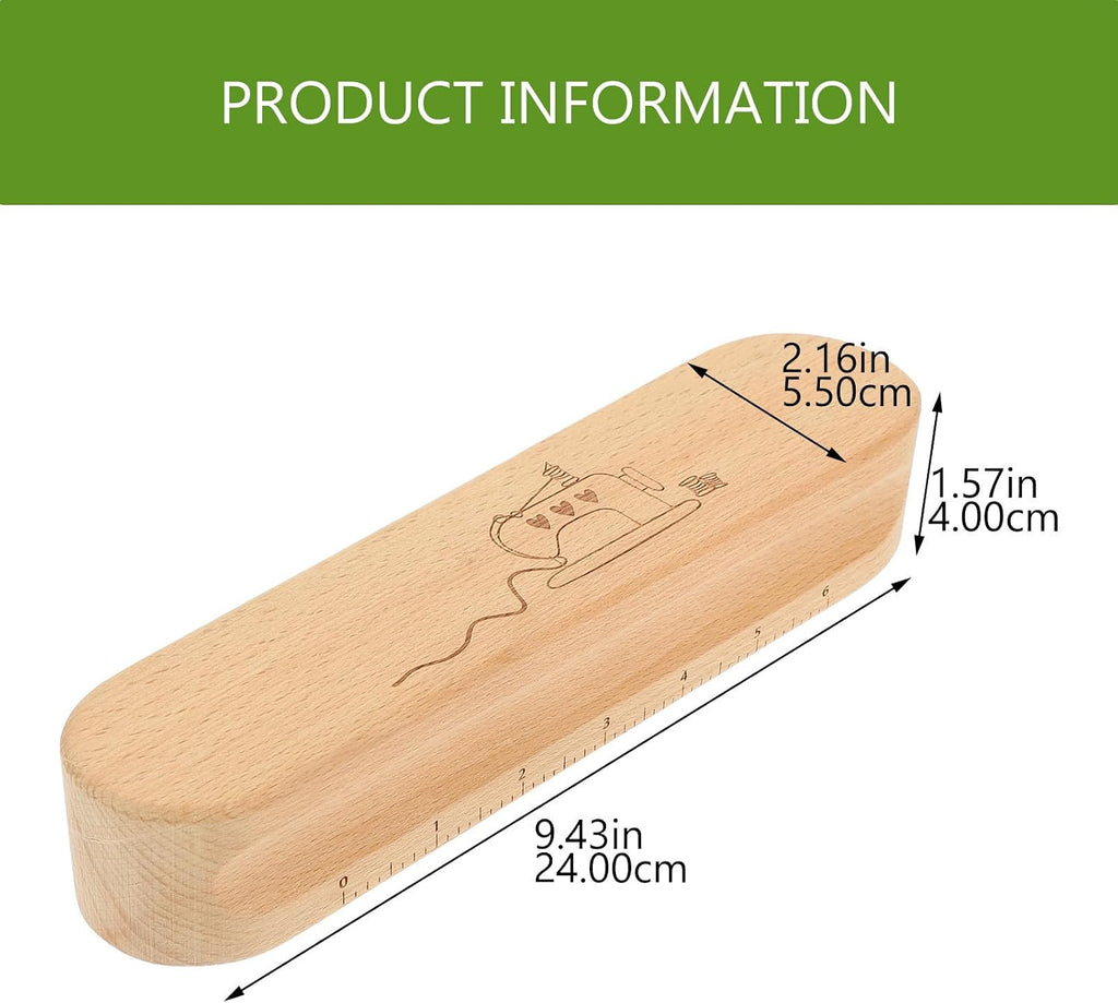 Wooden Quilting Pressing Board for Sewists Bias Tape Edges Crafting