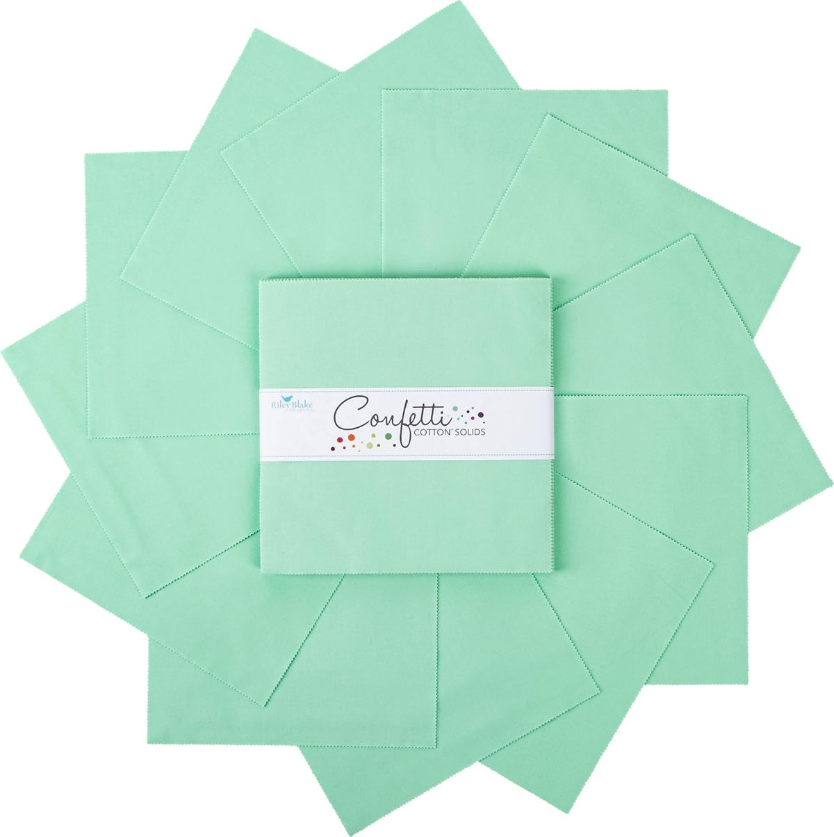 Confetti Cottons Sweet Mint 10" Stacker 42 10-inch Squares Riley Blake