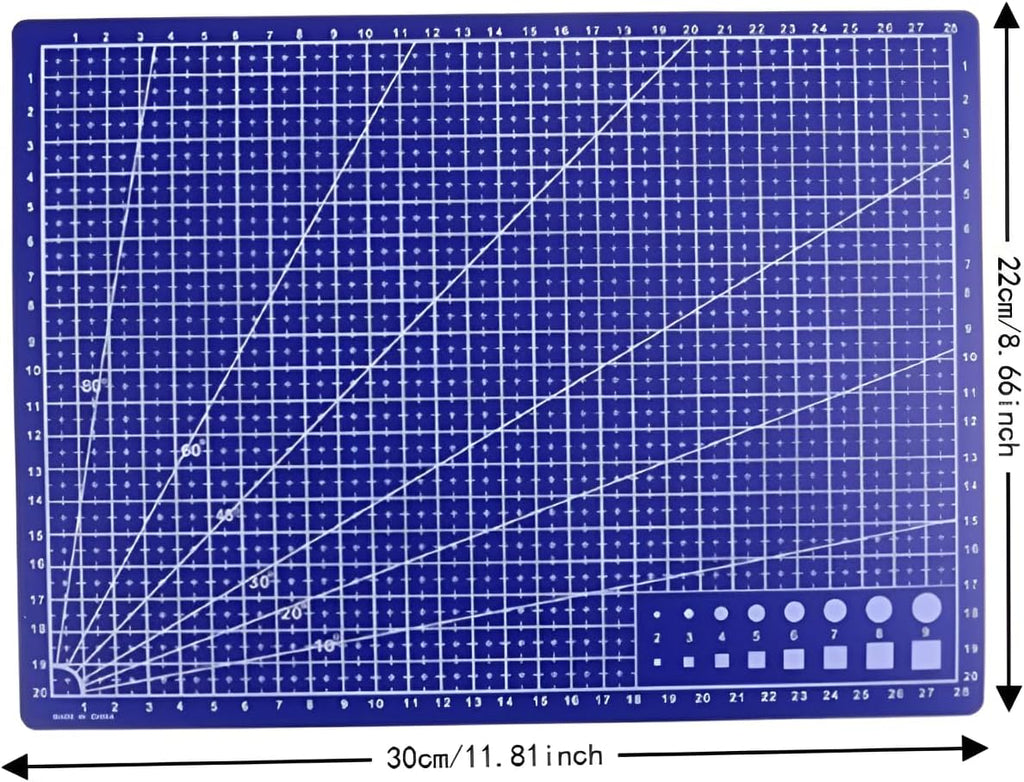 A4 PVC Cutting Mat,Self-Healing Craft Board for Quilting Sewing