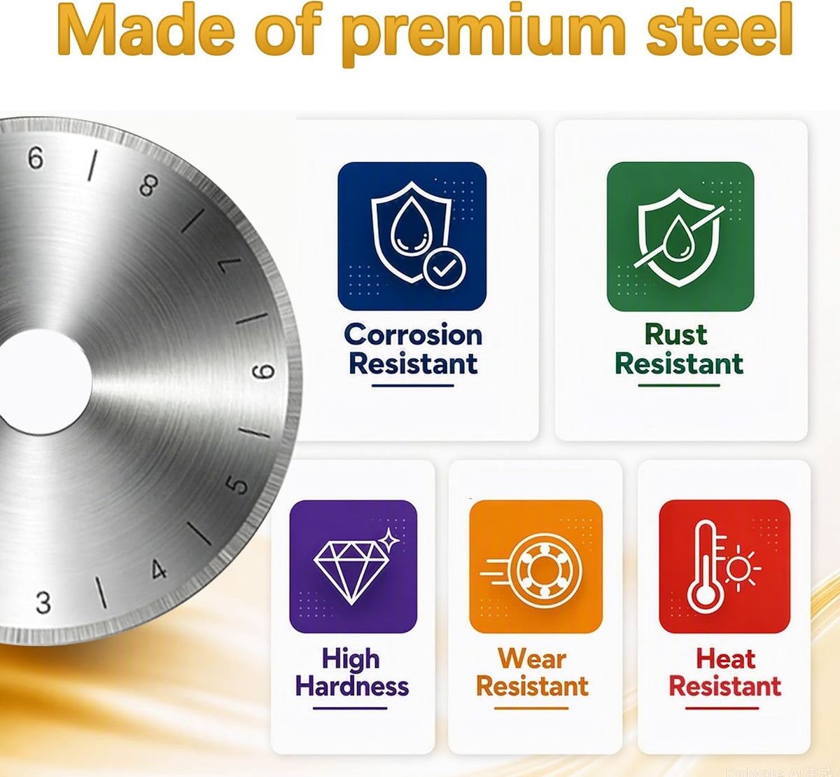ProMan Tools 45mm Rotary Cutter Blades 10 Pack, Replacement Blades for