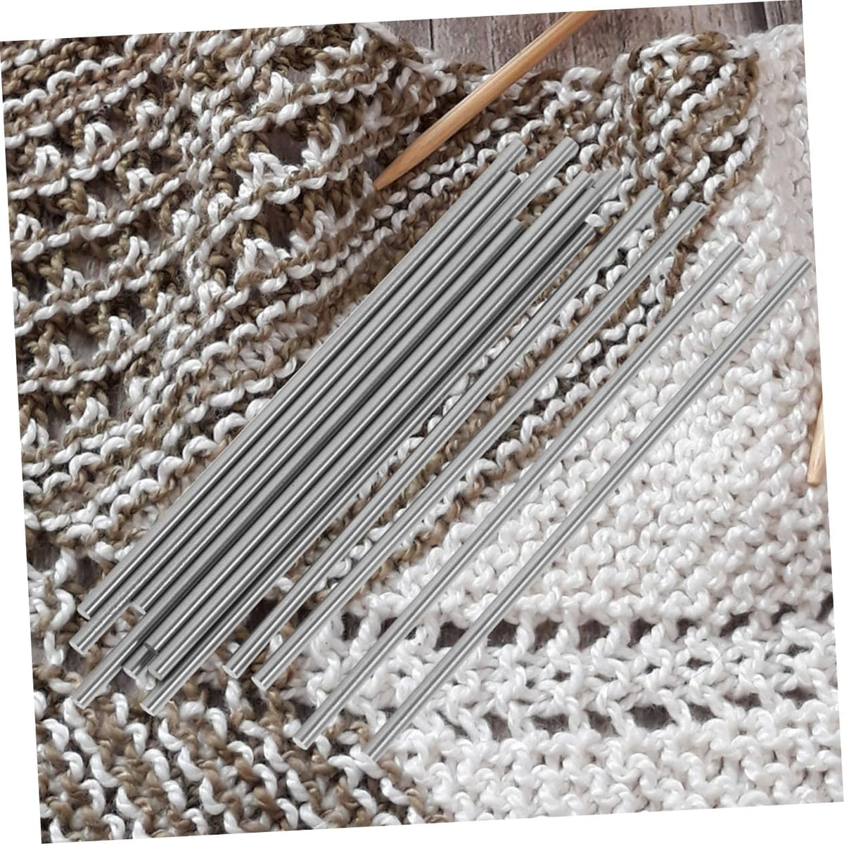 20pcs Stainless Steel Blocking Rods for Crochet and Knitting