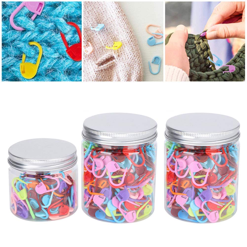 Locking Stitch Markers Soft Plastic Set Secure Counter Clips for