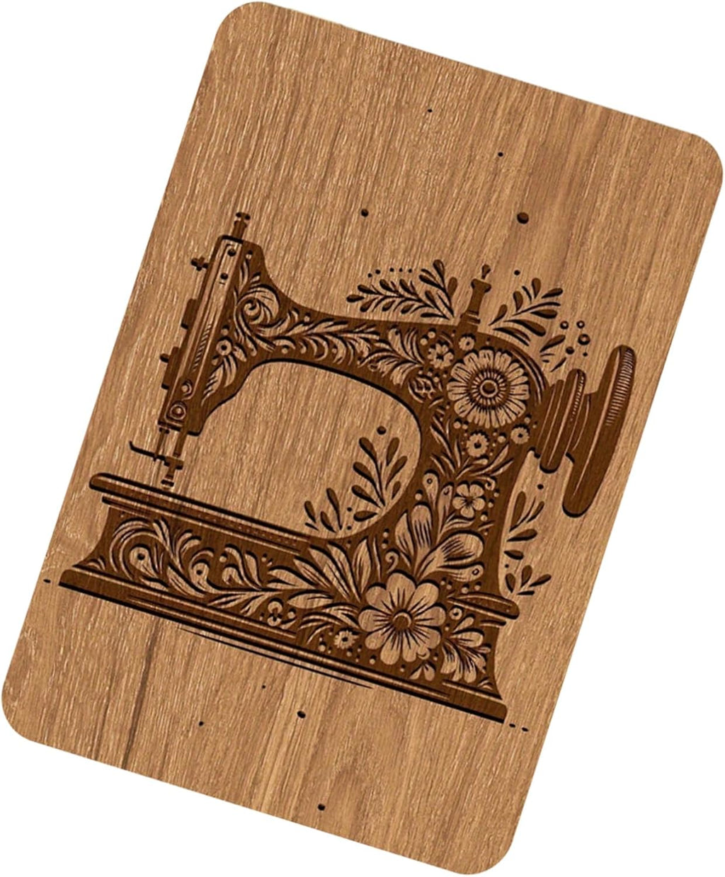 Wooden Needle Case with Built in Magnet and Lid for Sewing