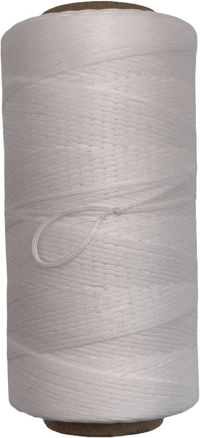 Flat Waxed Leather Sewing Threads, 100% Polyester 150D/0.8mm, 295yds