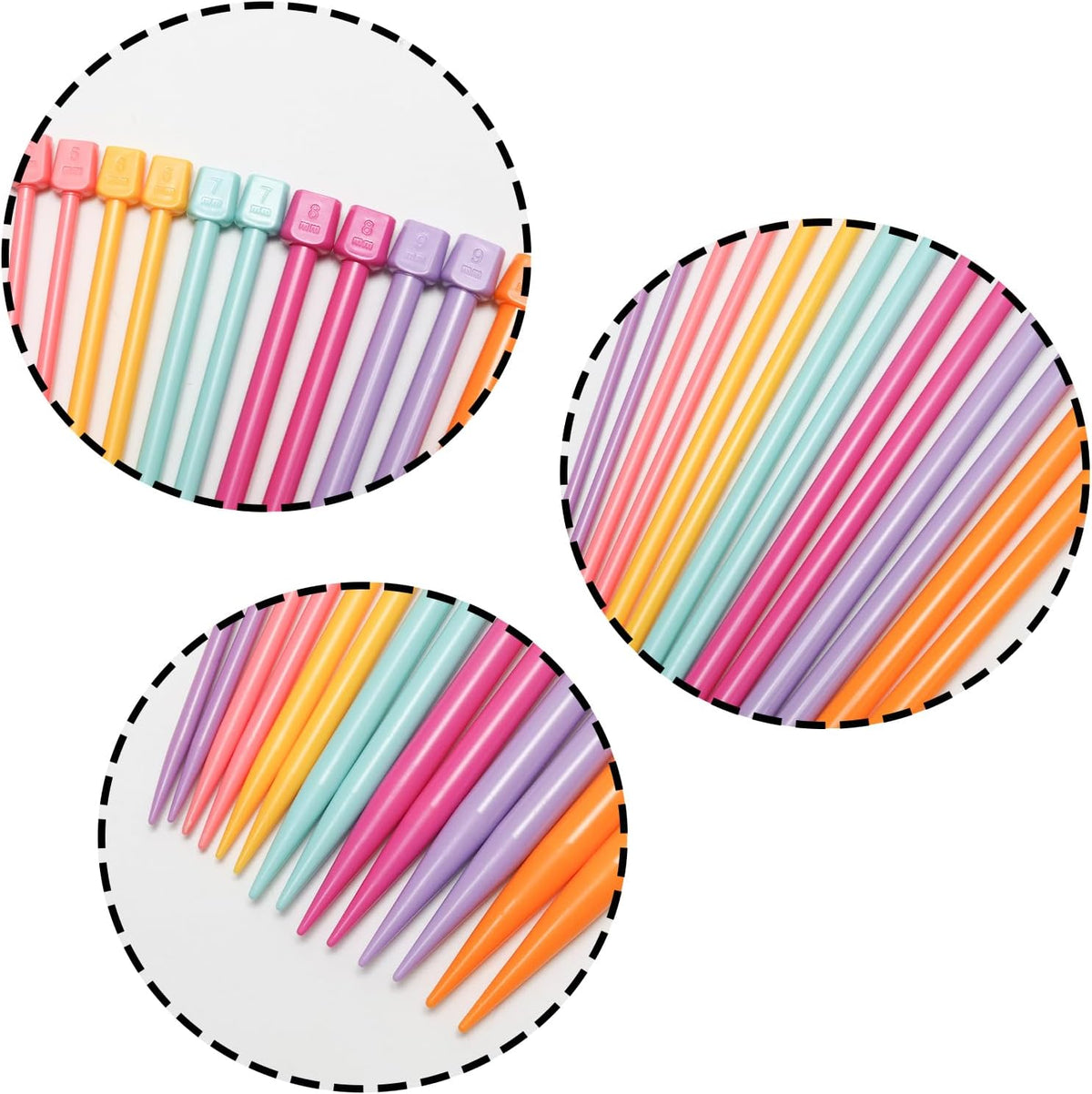 Yinluluna 14 PCS Knitting Needles, 4 mm-10 mm