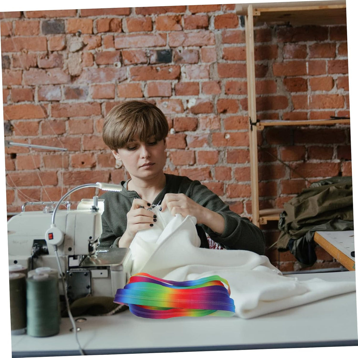 Rainbow Nylon Coil Zipper for Cushion Covers and Repair Projects