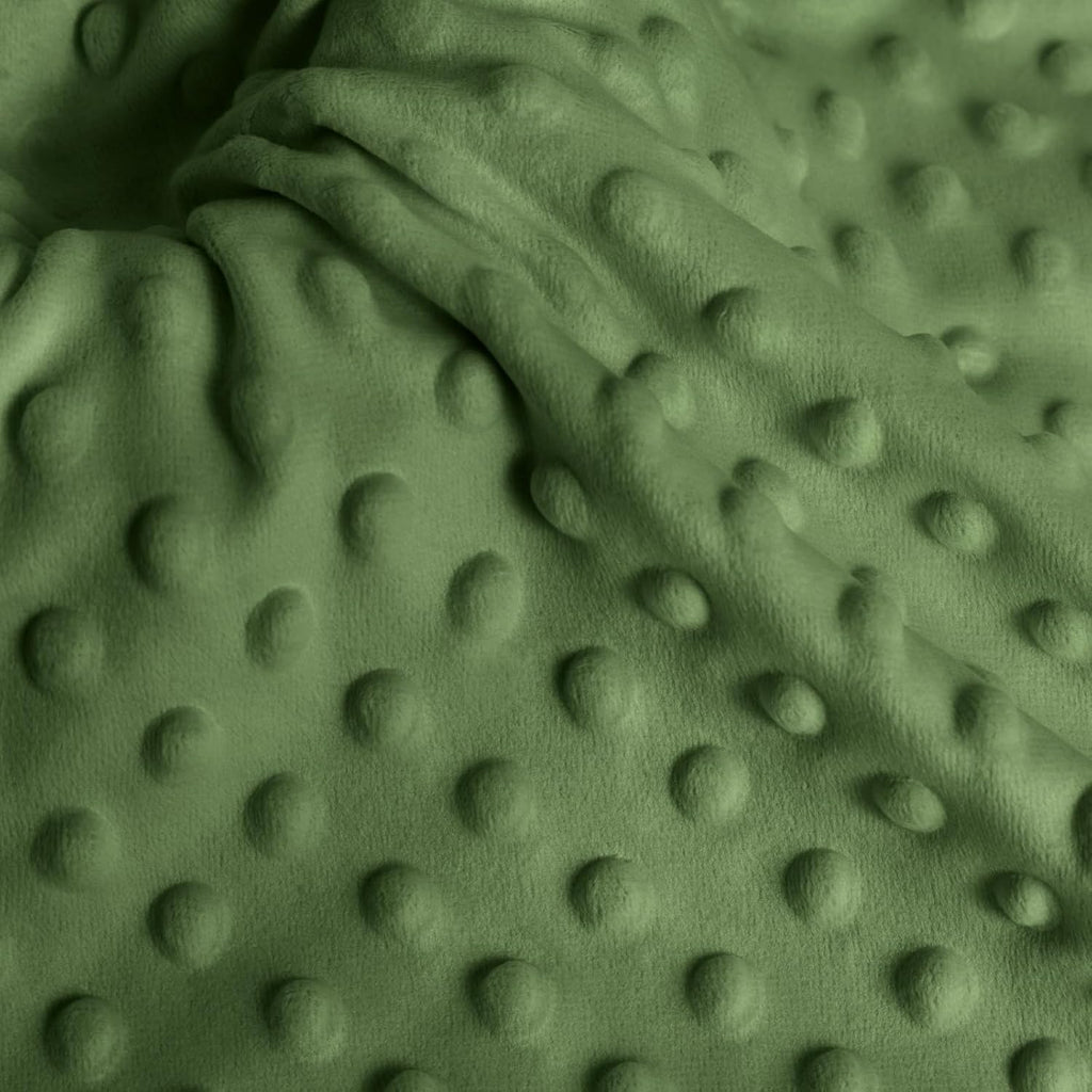 Minky Dot Fabric 65" Wide By The Yard Soft Fleece Fabric for Blanket