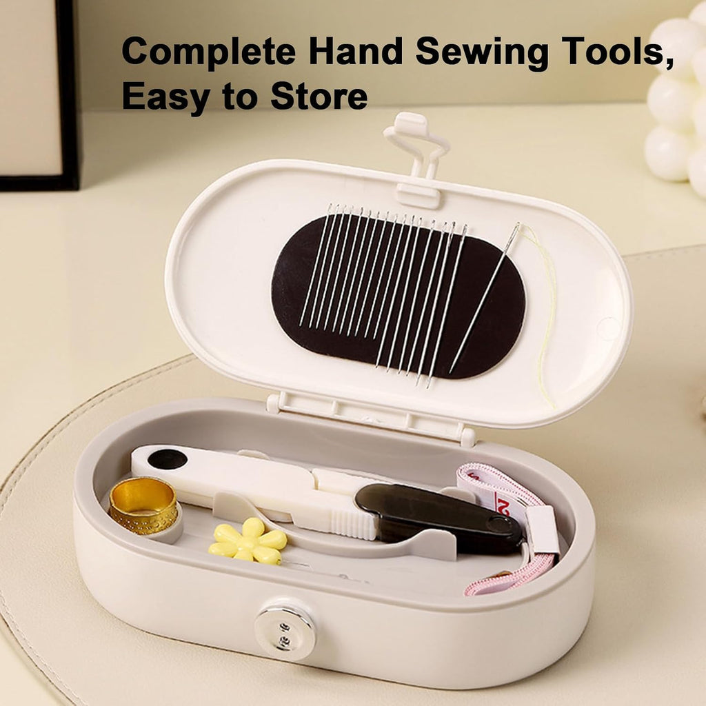 Portable Sewing Kit for Emergency Repair, Travel Sewing Kit Box with