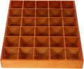 Compartment Wooden Storage Tray Organizer for Jewelry Earrings and Tea