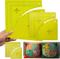 3 Set Drunkards Path Quilting Templates,Acrylic Rulers with 1/4" Seam
