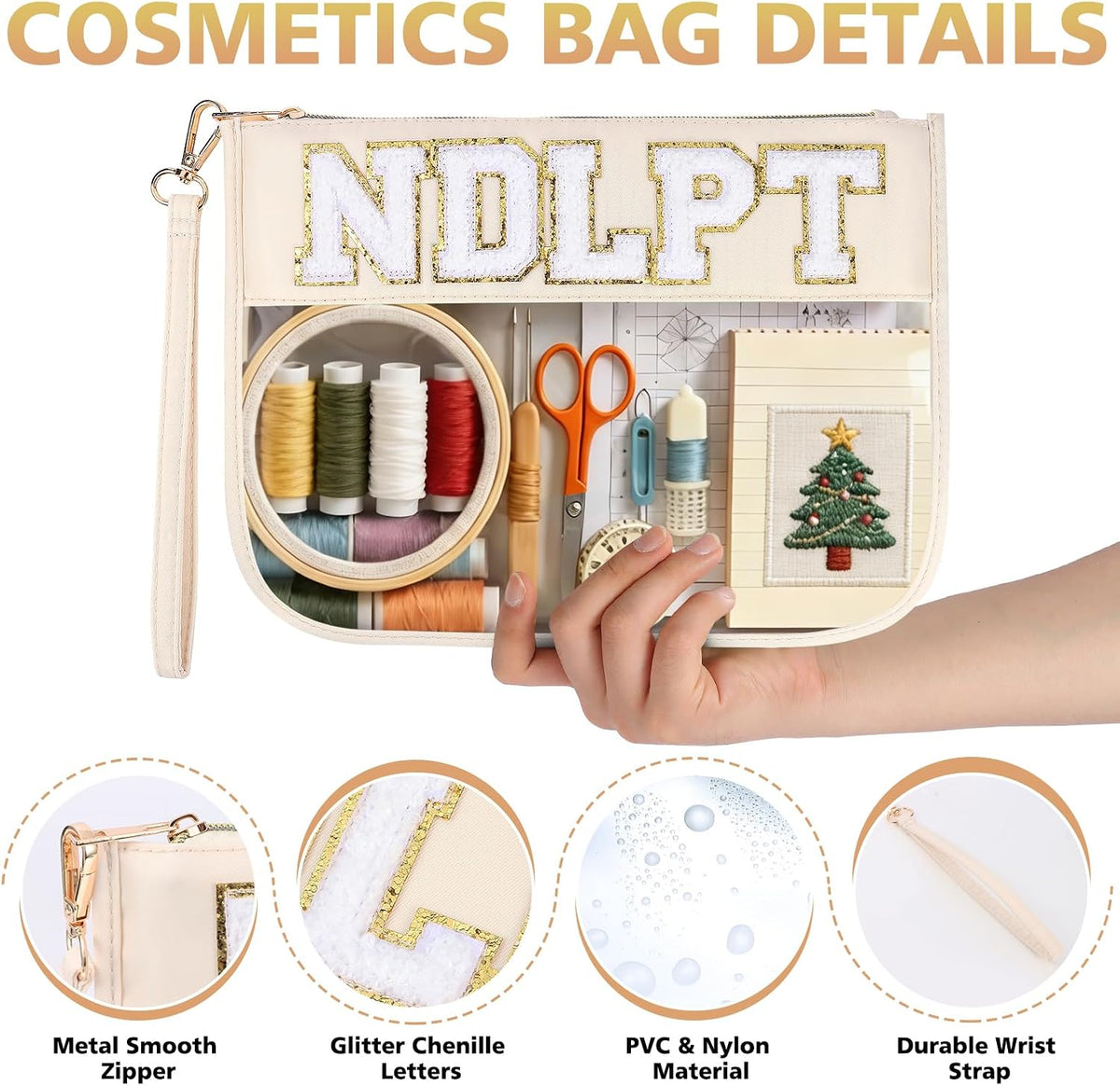 Needlepoint Project Bag Sewing Gifts Embroidery Sewing Bag Craft