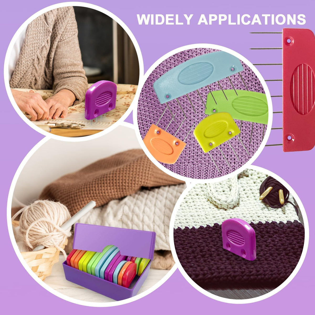 20Pcs Knit Blockers Pins Kit, Knit Blocking Combs for Crochet Knitting