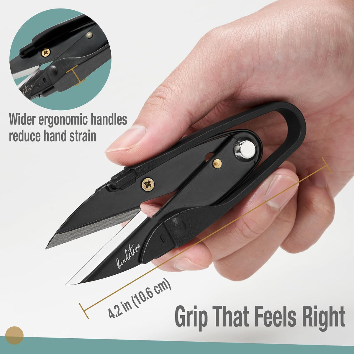 Beaditive Premium Thread Snips - Thread, Yarn, Embroidery Snipper for