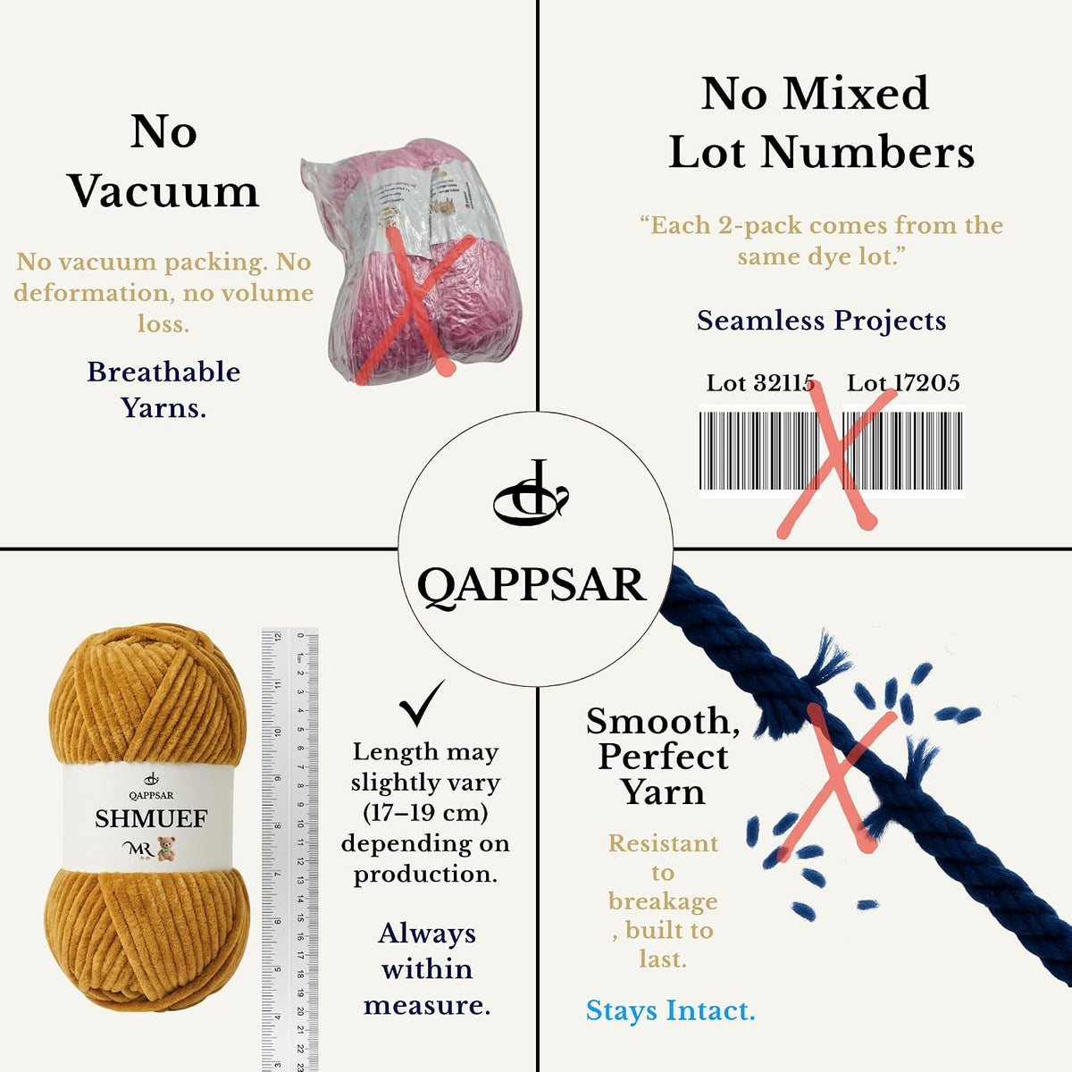 SHMUEF Chenille Yarn 2-Pack – Ultra Soft Velvet Yarn, Super Bulky
