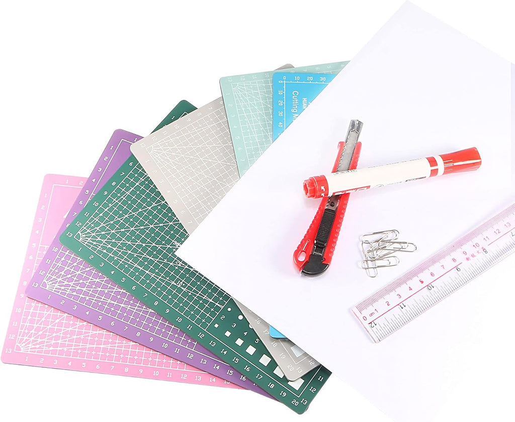 MECCANIXITY Cutting Mats 8" x 6" Rotary Fabric Mat Self Recover Sewing