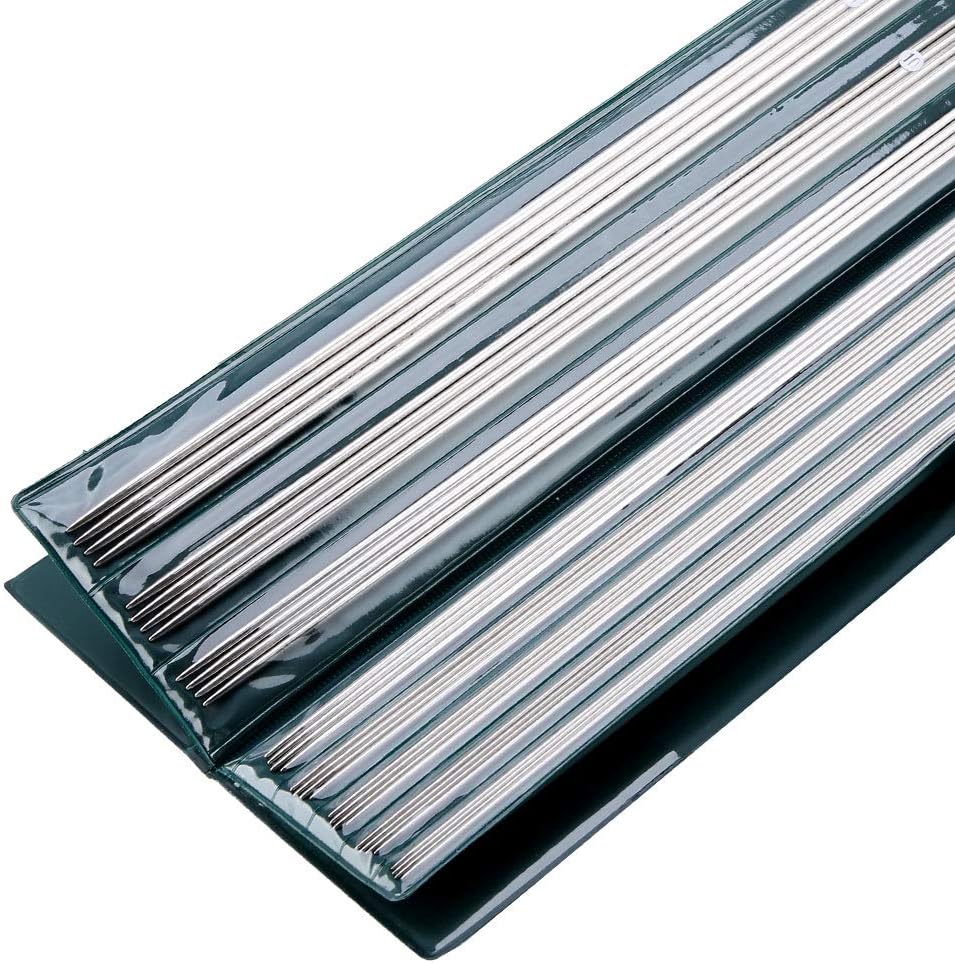 Respicefinem Knitting Needles 25cm/36cm 44 Pieces Stainless Steel