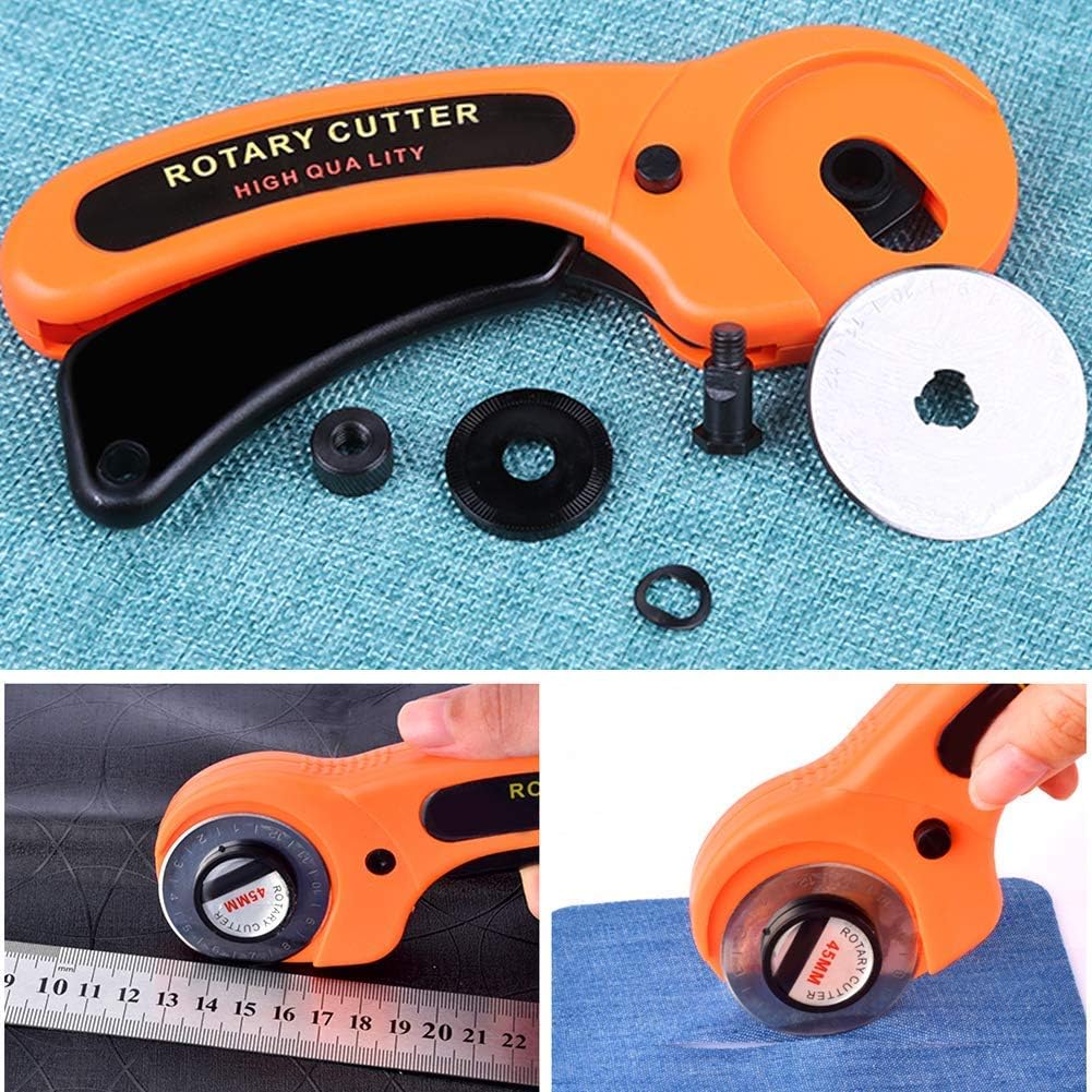 Rotary Cutter, Professional 45mm Rotary Fabric Cutter, Rotary Cutter
