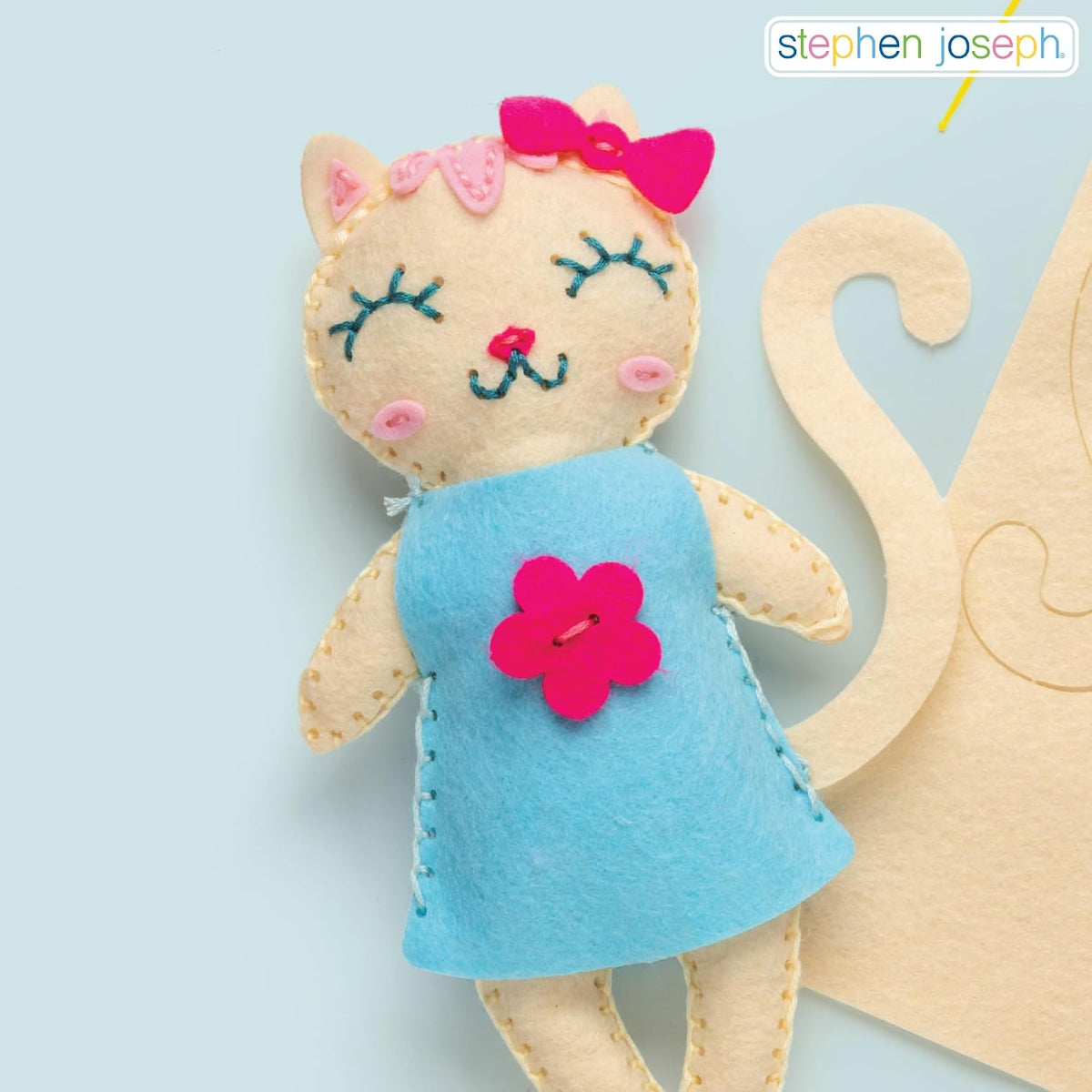 Stephen Joseph Pocket Pals Sewing Kit for Kids, DIY Felt Plush Craft