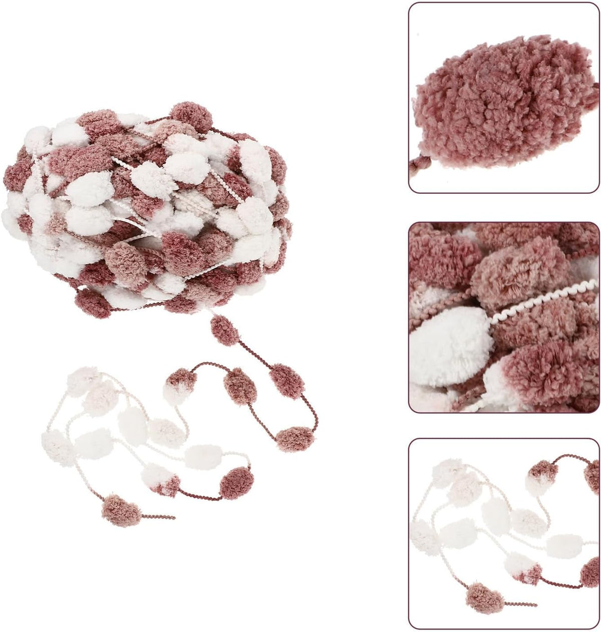 Crochet Yarn Polyester Thread for DIY Crafters and Hand Knitting
