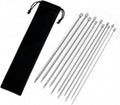 Straight Knitting, Metal, Set, 11 Pairs Velvet Bag Set