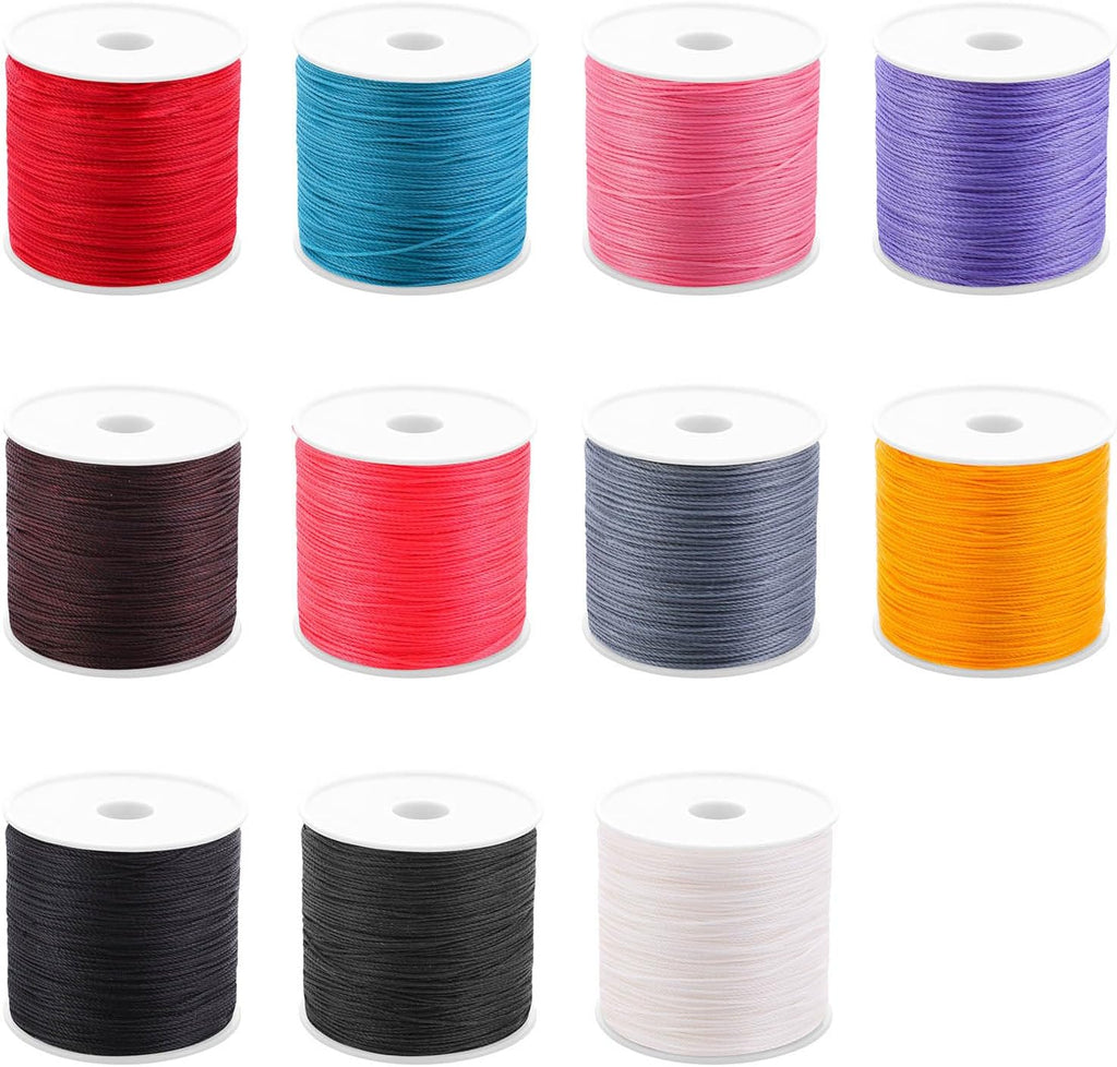 115 Yards/Spool Leather Sewing Waxed Thread 0.5mm Hand Stitching