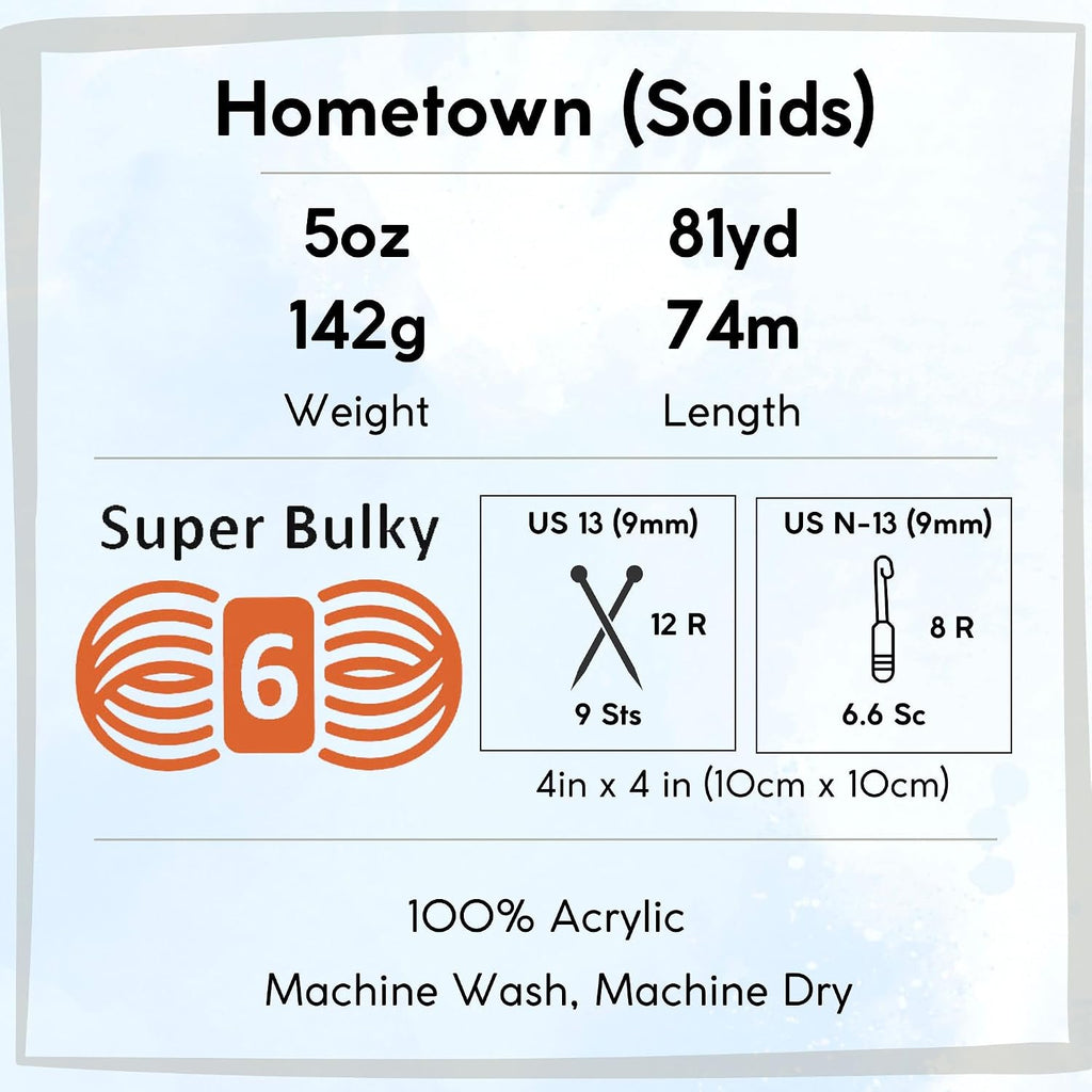 Lion Brand Yarn Hometown 135-109 Fort Worth Blue