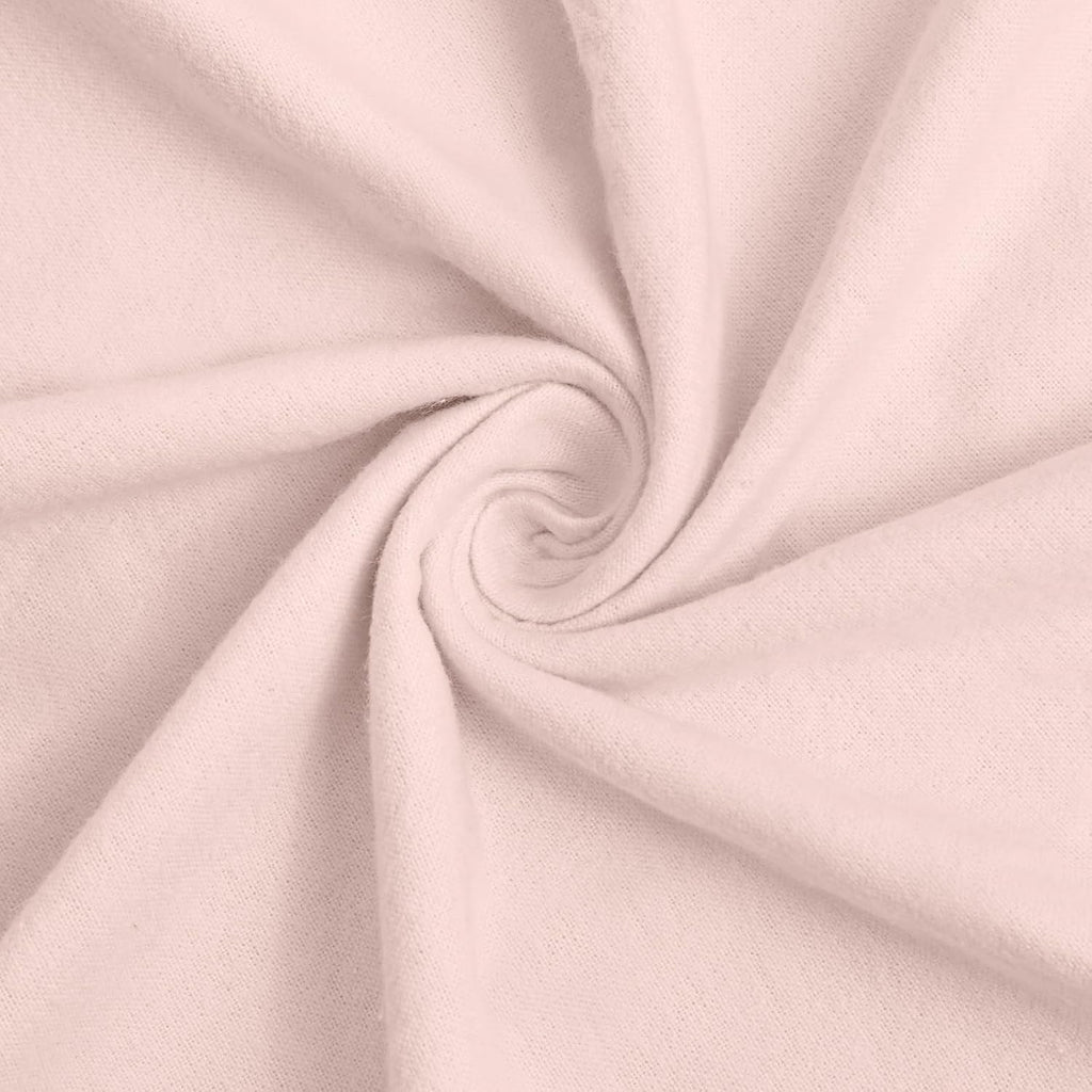 43.3" W Cotton Flannel Fabric Cut by the Yard, 190GSM Soft Brushed