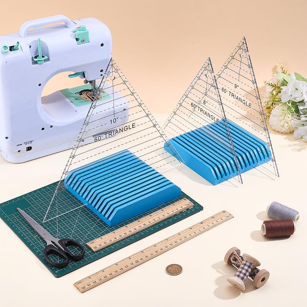 PH PandaHall 2 Pack Quilting Rulers Rack Storage, 14-Slot Ruler Holder