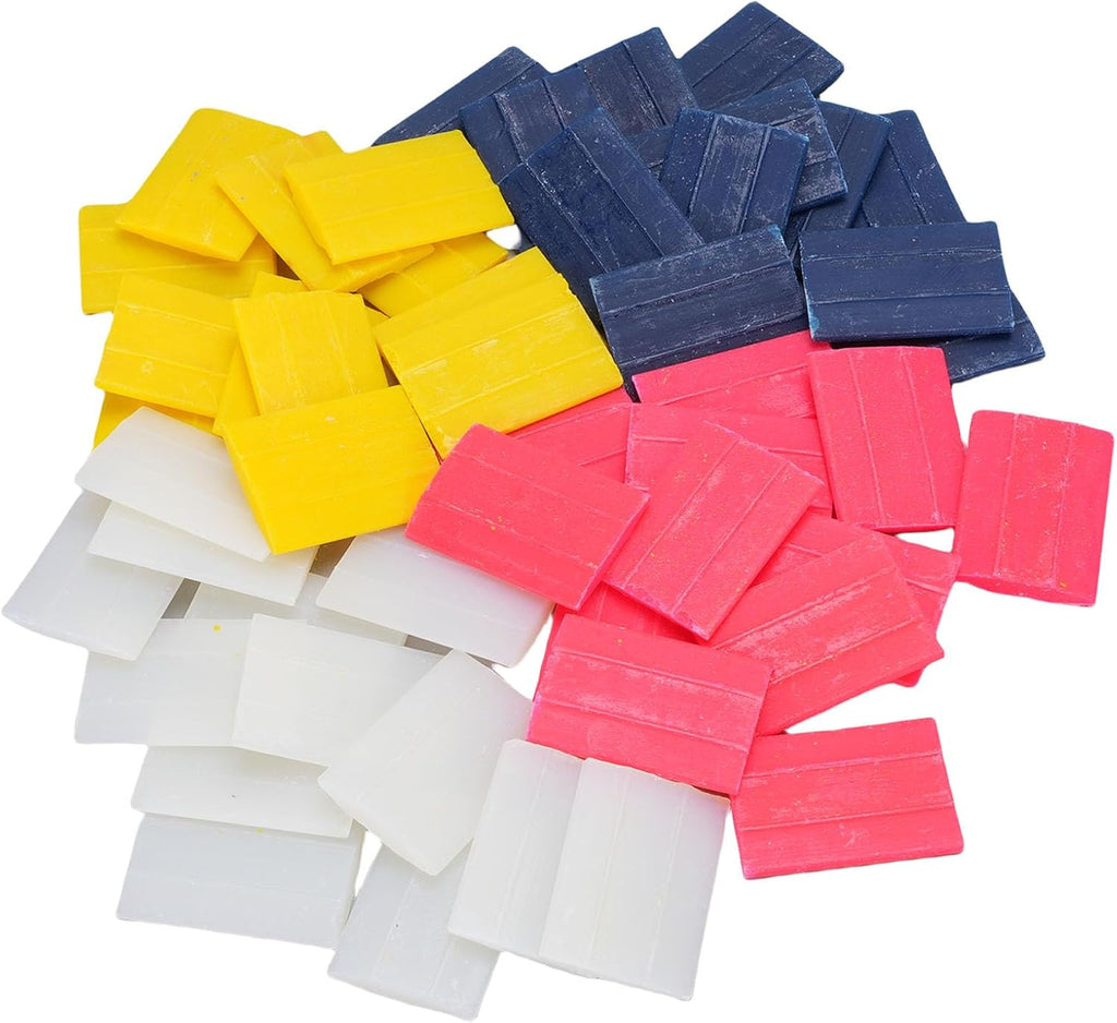 Tailors Chalk, Wax Fabric Marker 50 Sheets 4 Colors Washable for