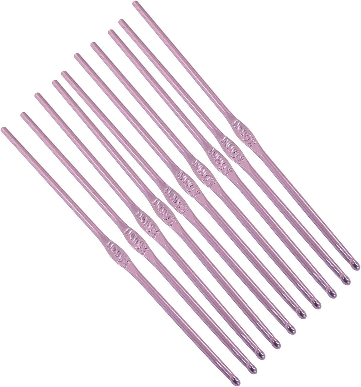Bivethoi Aluminum Crochet Hook 3mm, 20 Pcs